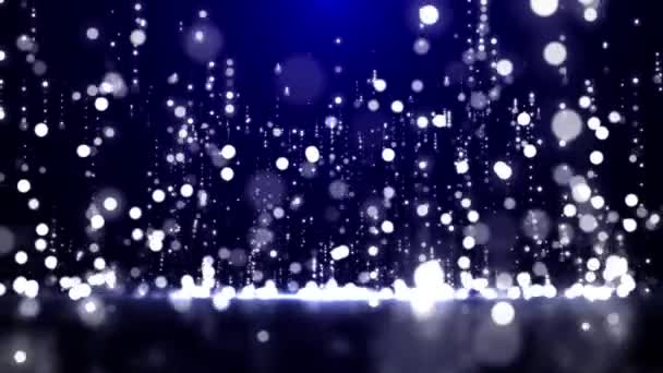 Partikel Stauben Abstrakte Lichtbewegungen Titel Cineastische Weiße Hintergrundschleife — Stockvideo