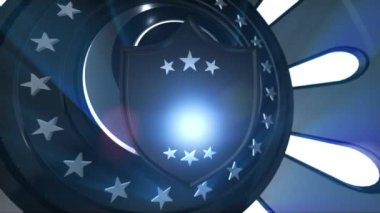 Bir Mobil Platform Dönen LOOP ile 3B Arkaplan