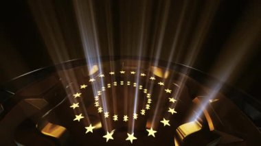 3B Arkaplan Ödülleri Altın Platform Dönüşü Rays Light Loop 4k