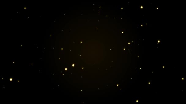 Particules d'or Paillettes Espace Arrière-plan Bouclé 