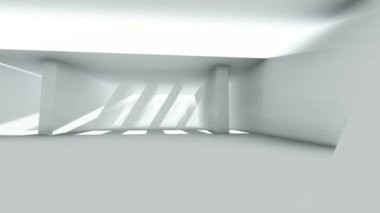 Parlak Işıklı Koridor, 3d görüntüleme 