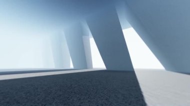 Parlak Işıklı Koridor, 3d görüntüleme 