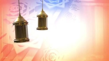 Ramazan Kareem Arkaplan Döngüsü Canlandırılmış İslami dekorasyon, 3D animasyon