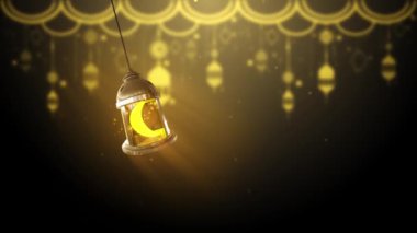 Mavi Parçacıklar Parıldayan Alan Arkaplan Döngüsü