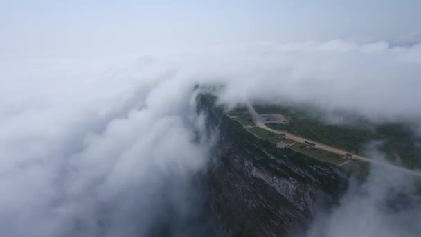 Удивительный Снимок Беспилотника Воздушном Обзоре Салалы Осенний Сезон — стоковое видео