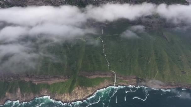 Una Sorprendente Instantánea Del Dron Vista Aérea Salalah Temporada Otoño — Vídeo de stock