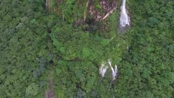 Una Sorprendente Istantanea Del Drone Autunno Salalah Ain Darbat Sultanato — Video Stock