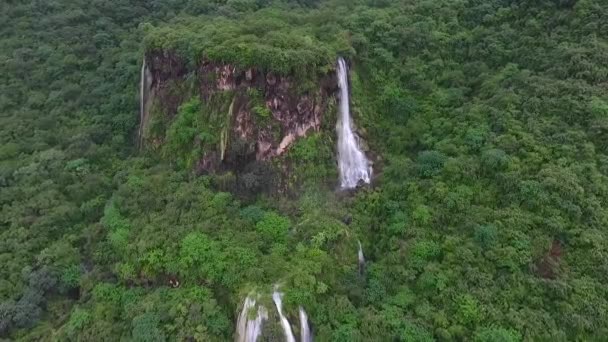 Una Sorprendente Istantanea Del Drone Autunno Salalah Ain Darbat Sultanato — Video Stock