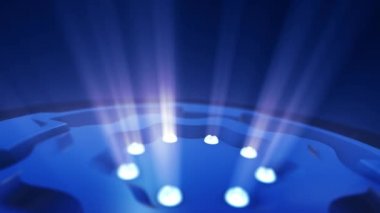 Ödüller Mavi Platform Döndürme, 3B Arkaplan 