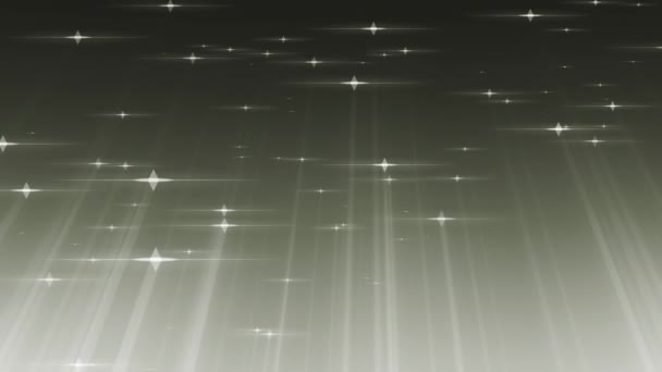 Hintergrundschleife Teilchen Sterne Mit Strahlenlicht — Stockvideo