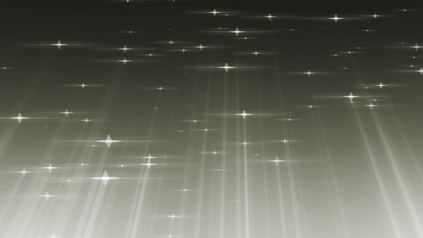Lazo Fondo Partículas Estrellas Con Rayos Luz — Vídeos de Stock