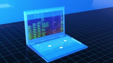 Izgara Arkaplanlı Bilgisayar Kodu