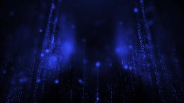 3 Boyutlu Canlandırma, Arkaplan Mavi Parıltılı Boşluk