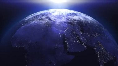 3D animasyon, Güzel Gündoğumu Dünya Skyline