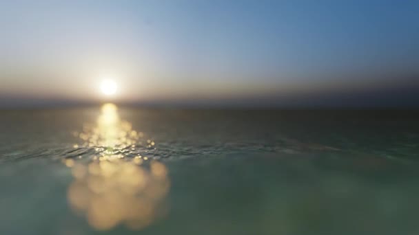 Animasyon Arkaplan Güneş Işıklı Deniz — Stok video