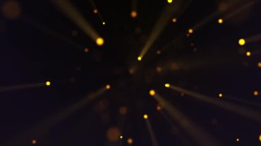 3B arkaplan, onları hafif yayan Bokeh Parçacıkları