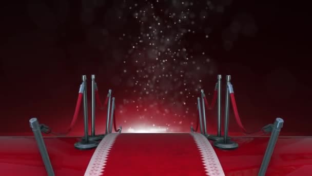 Animación Alfombra Roja Mágica — Vídeo de stock