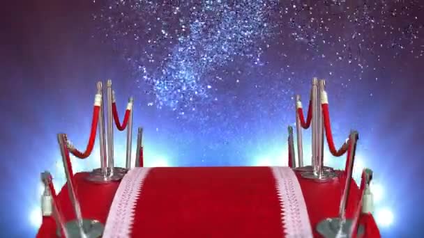 Animation Magic Red Carpet — Stock Video