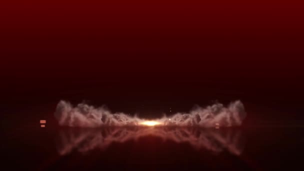 3D背景 煙と火花粒子 — ストック動画