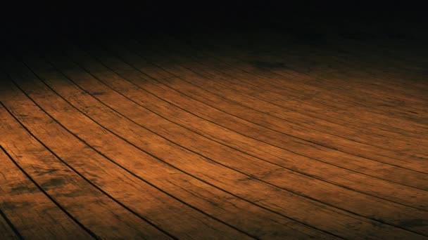 3D背景 木製の床 — ストック動画