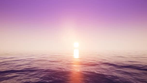 日没時に海を飛び越える Video Backgruand Animation — ストック動画