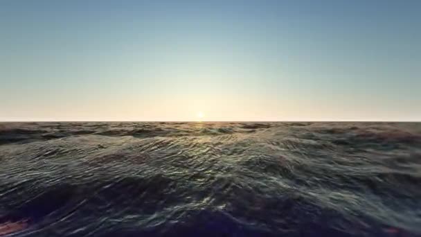 Pozadí Mořské Vlny — Stock video