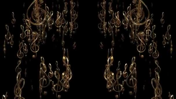 3D背景 Treble Clef Music Background Loop — 图库视频影像