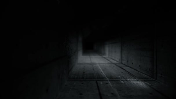 Siyah ve Beyaz Tünelin Uzun Koridoru