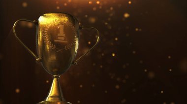 Bir numaralı ödül, 3D illüstrasyon