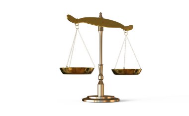 Adalet Dengesi, 3 boyutlu illüstrasyon