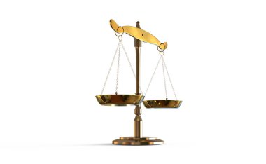 Adalet Dengesi, 3 boyutlu illüstrasyon