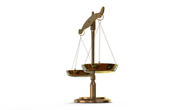 Balans Van Justitie Derde Illustratie — Stockfoto