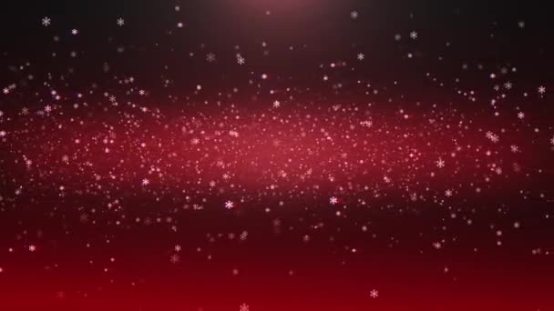 Rote Weihnachten Hintergrund Weihnachten Rote Kugeln Hintergrund — Stockvideo