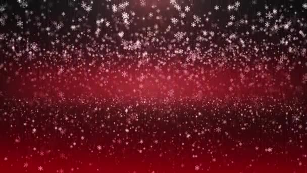 Red Christmas Background Christmas Red Balls Background — Stock Video