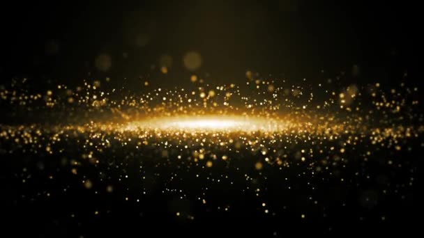 Récompenses brillant boucle de particules d'or 