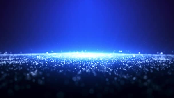 バックグラウンドループ賞光沢のある青い粒子ループ — ストック動画