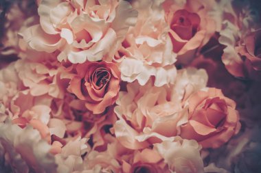 Güzel Yapay Çiçekler Arkaplanı, Vintage tarzı;