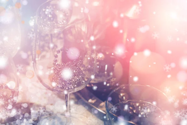 Christmas Background with bokeh light; Blurred Xmas background — Stock Photo, Image