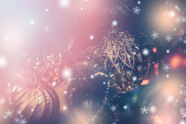 Karácsonyi háttér bokeh fény; Homályos karácsonyi háttér — Stock Fotó