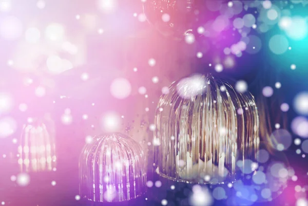 Fondo de Navidad con luz bokeh; fondo borroso de Navidad —  Fotos de Stock