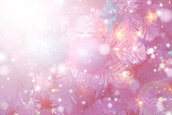 Noel arka plan bokeh ışık ile — Stok fotoğraf