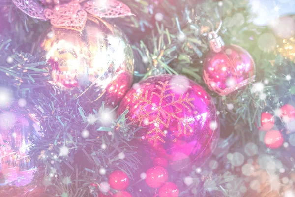 Kerstmis achtergrond met bokeh licht — Stockfoto