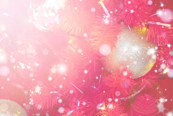 Christmas Background with bokeh light — Stock Photo, Image