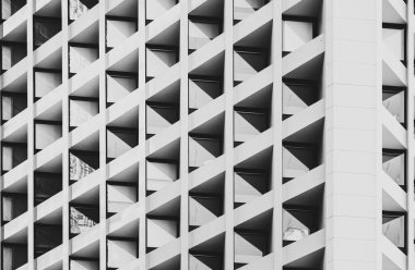 Modern Mimari, siyah beyaz üzerine resim