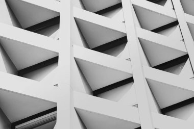 Modern Mimari, siyah beyaz üzerine resim