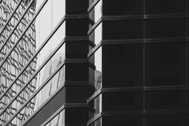 Modern Mimari, siyah beyaz üzerine resim