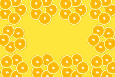 Taze turuncu zemin; sarı zemin üzerinde turuncu