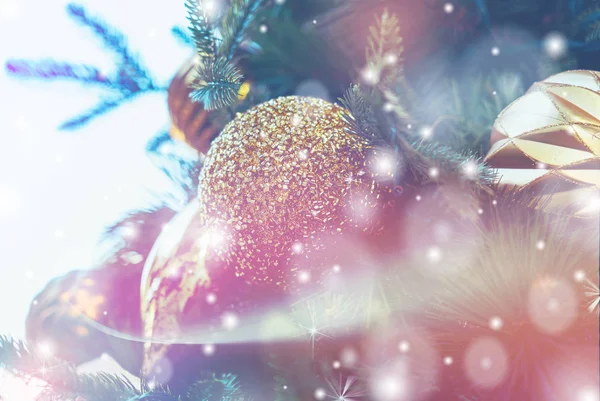 Karácsonyi háttér witg bokeh fény — Stock Fotó