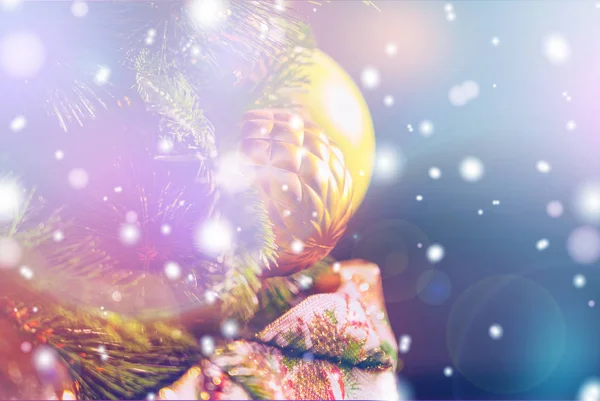 Рождественский фон witg bokeh light — стоковое фото