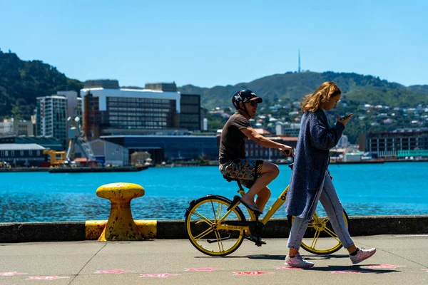 Downtown Wellington City waterfront view — Stock Photo, Image